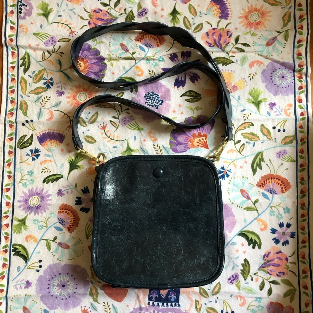 Anthropologie Deep Blue Crossbody Bag